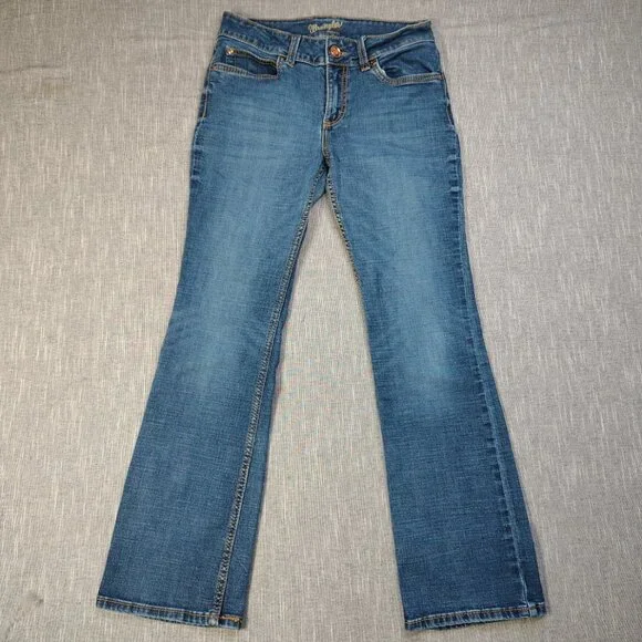 Wrangler Jeans Womens Size 28x30 Blue Retro Boot Cut Western Stitched Pockets - Picture 3 of 14